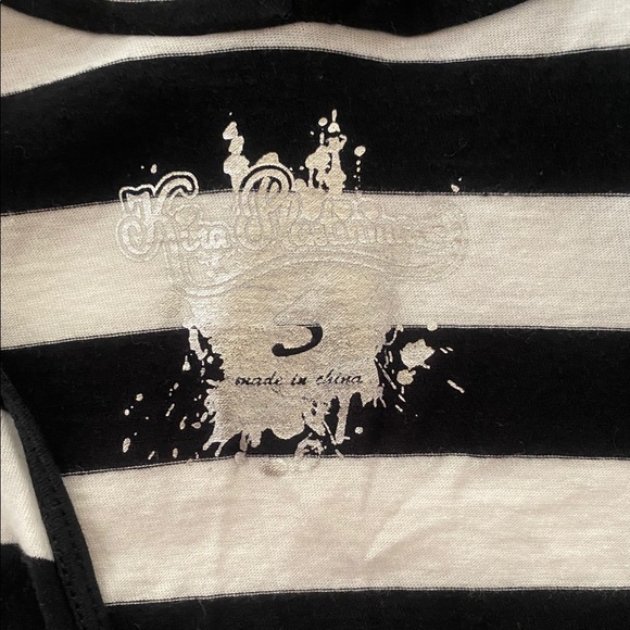 Stripped Top with Rhinestone Designs - Picture 4 of 4